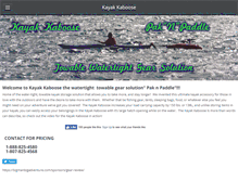 Tablet Screenshot of kayakkaboose.com